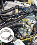 All In One 45 Piece Hose Clamp Kit With One Quarter Inch To One And One Eighth Inch Adjustable Stainless Steel Clamps in automotive engine