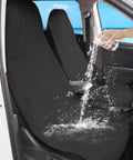 Waterproof Car Seat Cover And Protector Set Universal Fit For Cars Trucks And SUVs Absorbent Sweat Towel Style Seat Pad Black 2 Piece