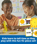 Children playing with Time Learning Activity Set With Teaching Clocks For Kids Hands On Time Practice Classroom Must Haves