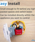 One Channel WiFi Smart Switch Relay With Power Measurement Gen3 Mini 8A 240V installation in a switch box
