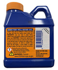 K Seal All Purpose One Step Permanent Coolant Leak Repair 8 Oz Bottle Shake Pour And Go Fixes Radiator Leaks Head Gasket Freeze Plugs Heater Core Water Pump Casing No Draining Required, rear view with label and instructions