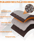 Layered design of Magnetic Thermal Door Curtain with Oxford Fabric and Cotton, insulated multi-layer structure.