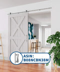 Sliding Barn Door Hardware Stainless Steel Top Mount Rollers For Single Wooden Door Industrial Modern Track Kit Minimalist Design