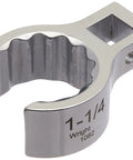 Half Inch Drive 12 Point Crowfoot Wrench For Flare Nut Size One And A Quarter Inch Heavy Duty Automotive Repair Tool Chrome Finish
