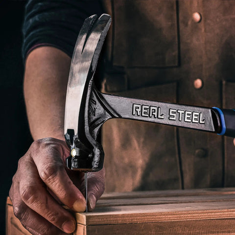 21 Oz One Piece Forged Milled Face Framing Hammer With Rip Claw 0517 Black Beefy High Carbon Steel Durable Construction