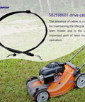 Drive Cable Replacement For Husqvarna L221A L221AK Lawn Mower shown above grass field with cable and mower details