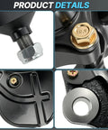 Close-up details of Front Right Steering Knuckle With Wheel Hub Assembly And Preinstalled Bearing For Ram ProMaster 1500 2500 3500.