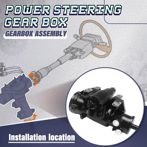 Complete Power Steering Gear Box Assembly Fits Chevy C10 C20 C30 And Gmc R2500 Jimmy R3500 1980 1991 OE 7846958 gearbox with installation details.