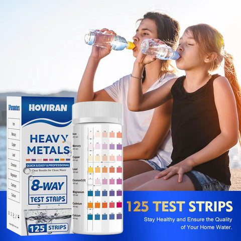 Skip The Guesswork And Nail Your Tap Water Testing Fast With These Eight Parameter Heavy Metals Strips Checking Lead Mercury Copper Cadmium Iron Chromium Calcium Plus Magnesium Straight Up with two girls drinking water.