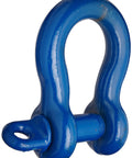 419-S Screw Pin Anchor Shackles For Heavy Lifting Workhorse Drop-Forged Carbon Steel Painted Blue Finish One And Three Eighths Inch