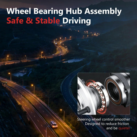 Two Piece Front Wheel Bearing And Hub Assembly Fits Hyundai Nexo Sonata Tucson Veloster N And Kia Cadenza Optima Sportage Five Lug
