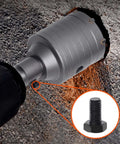 WUWEOT 2-1/2 inch concrete hole saw with 220mm shank; silver masonry drill bit for cement, brick, stone walls