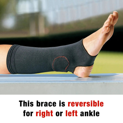 Compression Ankle Support Sleeve For Sprains And Strains, Breathable Material With Airflow, Ergonomic Go To Fit For All Day Comfort, Reduces Chafing, Works With Most Shoes, Gray, Size Large And XL, 1 Pack