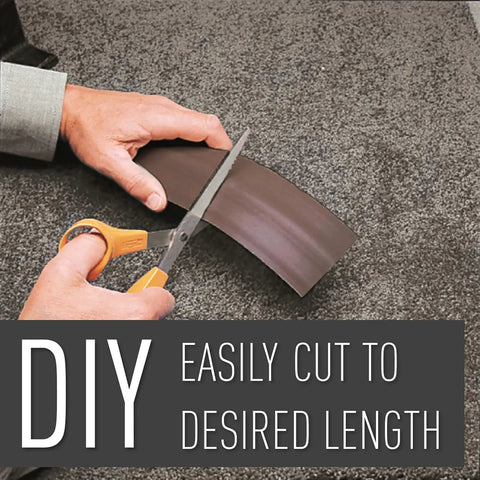 Cutting 15 Foot Brown Floor Cord Cover For Cables And Wires Holds One Cable With Pressure Sensitive Tape For Indoor Use