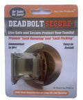 Anti Bump And Anti Pick Deadbolt Guard For In Swing And Out Swing Doors Quick No Drill Install In Minutes Fits Most Single Cylinder Deadbolts Nickel Plated Adds Extra Home Security Without The Hassle in packaging