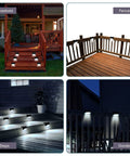 36 Pack Solar Deck Lights Outdoor Step Lights Wireless Waterproof LED Stair Lights for steps, fences, and garden at night