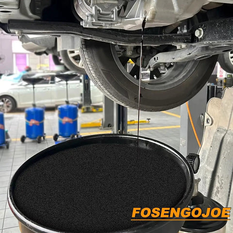 The Ultimate Heavy Duty Oil Drain Pan Kit Holds Four Gallons With Non Spill Pour Spout For Easy Car Maintenance And Fluid Catching During Coolant Changes under vehicle