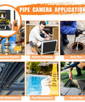 Badass Sewer Camera With Locator And 512Hz Sonde Transceiver, IP68 waterproof tool in plumbing and maintenance applications.