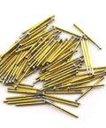 100 Pcs P75-E2 Spring Test Probes Pogo Pins For PCB Testing, E Type Conical Head, 1.3mm Tip, 16.5mm Length, Durable Spring Contact