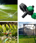 Wide Angle Garden Sprinkler Nozzle With Triple Rotating Fan Head Easy Adjustable Watering Spray for lawn and garden use
