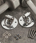 Two Pack Speed Bag Swivel Kit Stainless Steel 360 Degree Ball Bearing Speed Bag Mount With Screws For Home Gym Boxing Studio Punching Bag Stand Heavy Duty Professional Grade Universal Fit, stainless steel swivels and screws