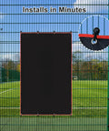 Baseball Batting Cage Backstop 4 By 6 Ft With Strike Zone Target Heavy Duty PVC, shown with reinforced grommets.