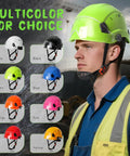 Multicolor ANSI Z89 1 Approved Hard Hat With Adjustable Visor And Venting Bright Yellow Safety Helmet For Men And Women