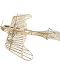 3D Wood Puzzle Kit Of Etrich Taube WW1 Vintage Airplane DIY Laser Cut Balsa Build For Adults Dope Hands On Model Craft Realistic Scale Replica Perfect Gift For Men Birthday Festival showing detailed wing structure and frame