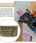 3600 Count Siding Nails 2 Inch 15 Degree Wire Collated Coil Nails For Sheathing Decking Fencing Replacement Parts
