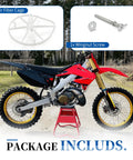 Kickass Premium Air Filter Cage And Wingnut Screw Kit For Honda CR125R CR250R Dirtbike Setup 2002 Through 2007 shown with air filter cage and wingnut.