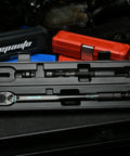 1/2 Inch Drive Click Torque Wrench That Delivers 10-150 Ft-Lb Range And 13.6-203.5 Nm, Pre-Calibrated, Case Included