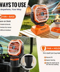 Chill Out On The Links With This Badass Golf Cart Misting Fan Featuring Rechargeable Battery Auto Oscillating Four Wind Speeds for cool outdoor use.