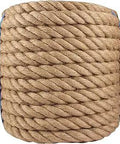 Beefy 1.5 Inch Natural Hemp Rope, 100 Ft Heavy Duty 4-Strand Twisted Rope for Hammocks, Docks, Bundling, and Crafts