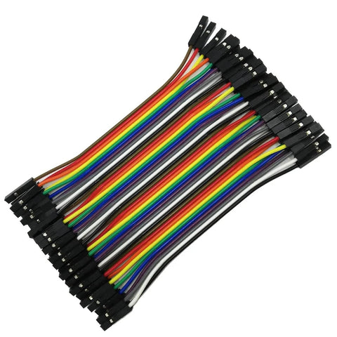 Multicolor Breadboard Jumpers Wires Kit 120 Pieces 10cm 40 Pin Male To Female Ribbon Dupont Cables for Arduino Raspberry Pi