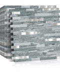 Ten Sheets Peel and Stick Backsplash PVC Wall Tiles For Kitchen, Easy Install, Scratch Resistant, strong adhesion tiles