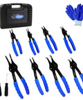 10 Piece Snap Ring Pliers Set Heavy Duty Circlip Removal Tool With Bent And Straight Pliers Internal And External Circlip