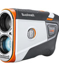 Game Ready Tour V6 Shift Rangefinder With Slope Compensation, 1300 Yard Range, sleek black and orange design close-up