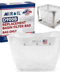 Top Tier Reusable Fryer Oil Filter Bag That Traps Tough Grease Grit And Saves You Serious Dough Compatible With Common Basins, heavy-duty mesh.