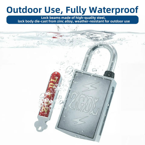 Hardcore Magnetic Padlock No Sweat Keyless Design 30mm Outdoor Weatherproof Lock Waterproof Rust Resistant Anti Pry Combo Lock For Gates Sheds Toolboxes And Storage