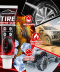 All Tire Types Repair Glue Kit With Tough As Nails Waterproof Flexible Rubber Cement For Cars Motorcycles Bikes And More