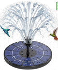 3.5W Solar Fountain Pump With Built In 1500mAh Battery, Bird Bath Fountain With 6 Nozzles, Floating Solar Water Pump in action