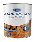End Sealer Wax Emulsion For Logs And Lumber, Water Based Protects Fresh Cut Ends, Quart Size can with wood texture design