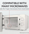 Open microwave with space for 12.75 Inch Microwave Glass Plate Replacement For Sears Kenmore LG