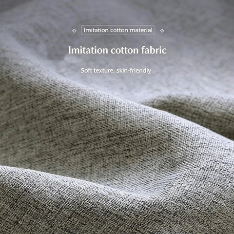 Imitation cotton fabric close-up, soft texture shown for Top Tier Electric Lifting Backrest With Remote Control For Powerful Recline Support 2 To 80 Degree Adjustable Angle Perfect Home Indoor Rest Spot For Seniors And Adults Getting That Prime Comfort Fix.