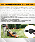Manual for installing Beefy 12V Electric Fuel Pump Universal Transfer Pump Low Pressure 3 To 6 PSI with lawn mower image.