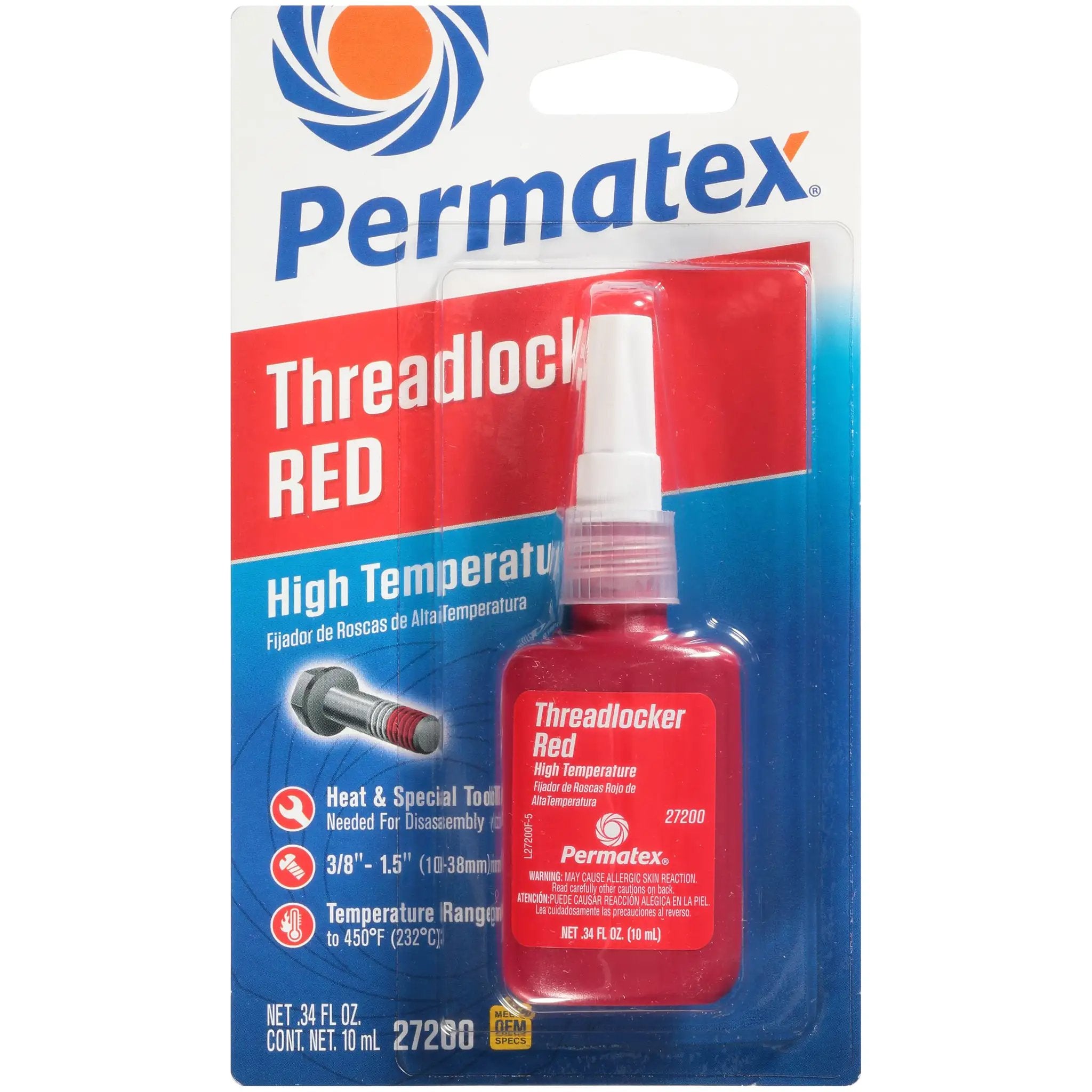 High Temperature Red Thread Locker 6 Pack 10 Ml Pro