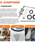 Beaquicy washer tub bearing installation/removal tool kit with rod, press, bearings, and hex wrench for Whirlpool