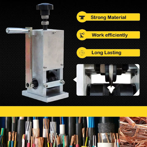 Replacement Steel Cable Stripper Blade For Wire Stripping Machine With High Sharpness shown in use