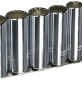 3/8 Inch Drive Deep Socket Set, 13 Piece, 12 Point, Mechanic Grade Chrome Vanadium Sockets for Auto Repair and DIY displayed in a tray
