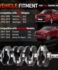 Super Reliable 2.4L Engine Crankshaft Connecting Rods And Bearings Kit Fits Perfect On Hyundai Santa Fe Sport Sonata Tucson And Kia